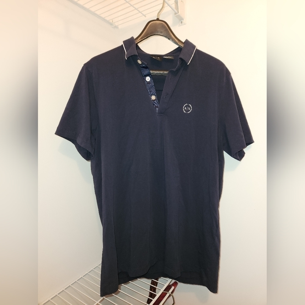 Navy Blue Armani Exchange  Polo